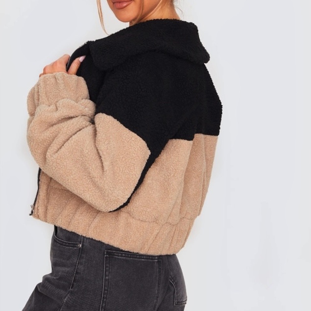 Teddy Crop Jacket - Picture 2 of 5